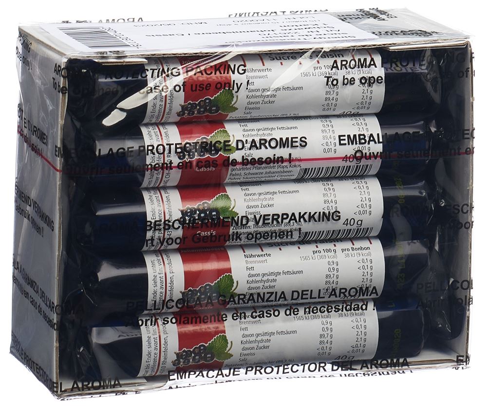 Image of Sinergy Traubenzucker Johannisbeere schwarz 15 x 40 g