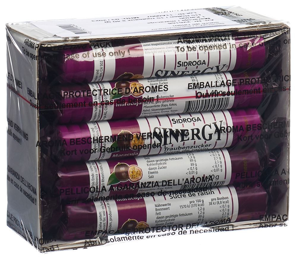Image of Sinergy Traubenzucker Maracuja 15 x 40 g