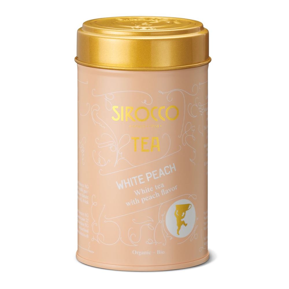 Sirocco scatola tè medium White Peach 80 g