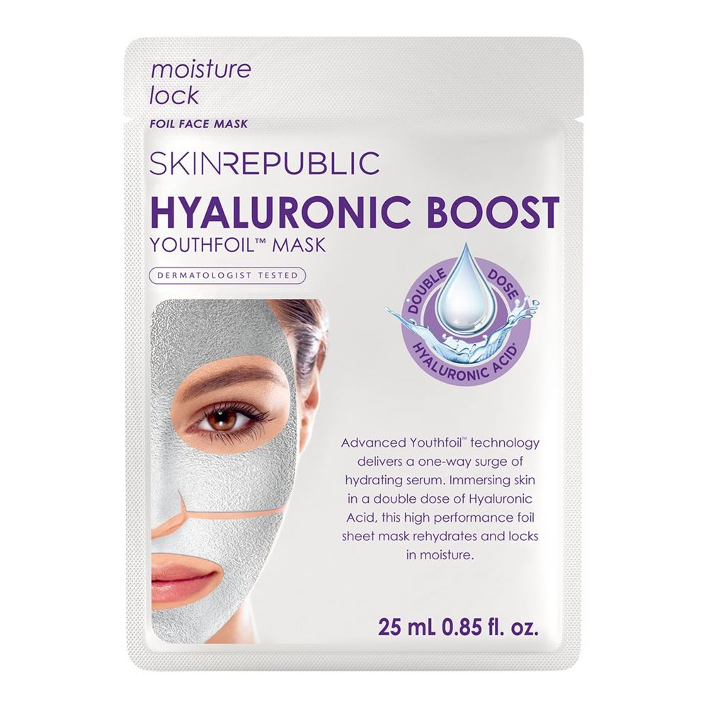 Skin Republic Hyaluronic Boost Youthfoil Face Mask sach 25 ml
