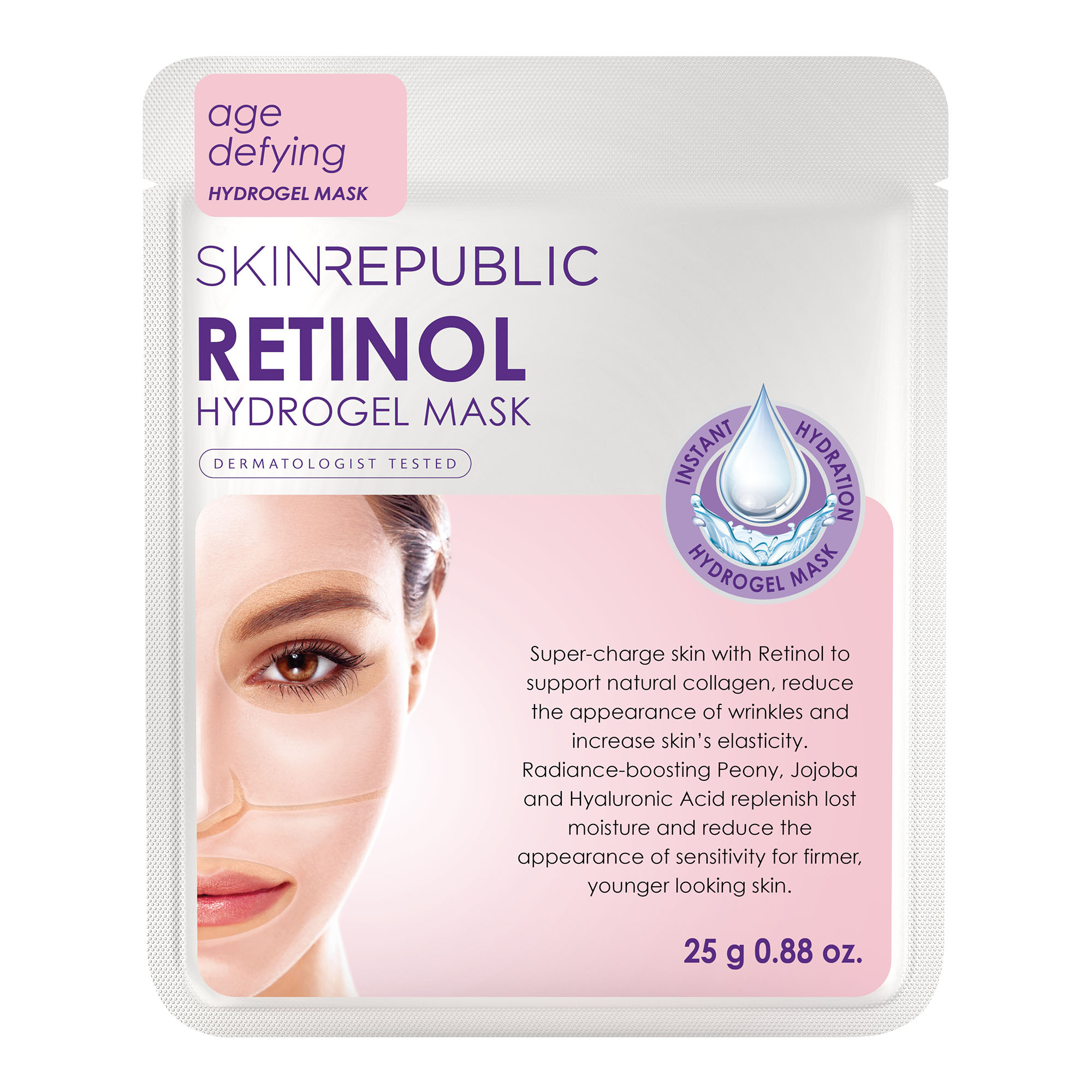 skin republic Maschera Viso Hydrogel al Retinolo 25 g
