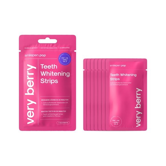 smilepen Pop Teeth Whitening Strips Very Berry 7 x 2 Stk