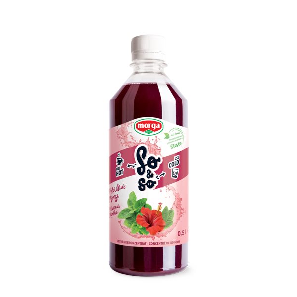 Image of so&so Hibiskus-Minze Konz mit Stevia Fl 5 dl