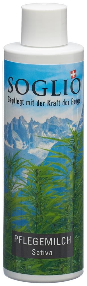 Soglio Lait de soins Sativa fl 200 ml
