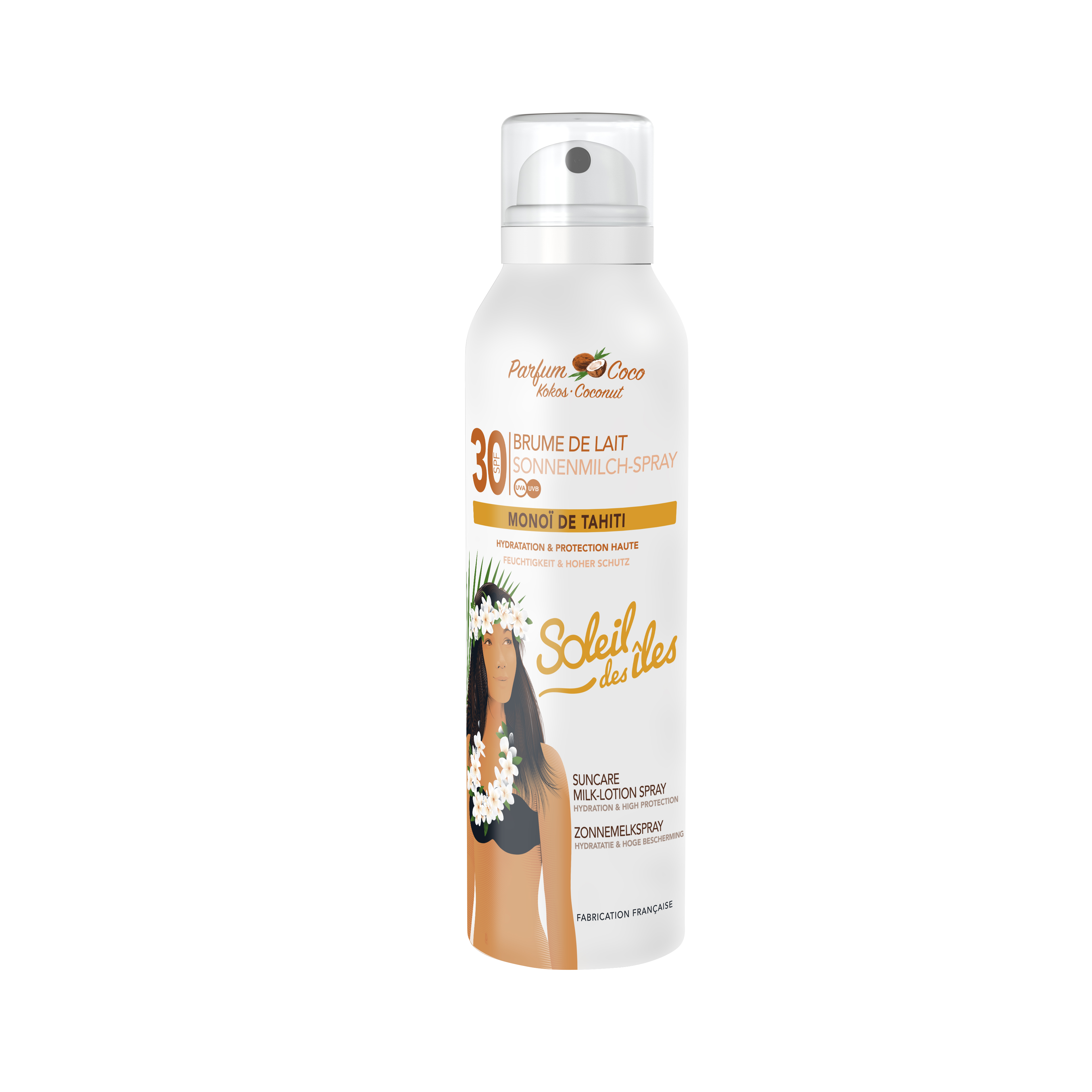Image of Soleil des îles Sonnenmilch Sprühnebel Spf30 Kokos Duft 150 ml
