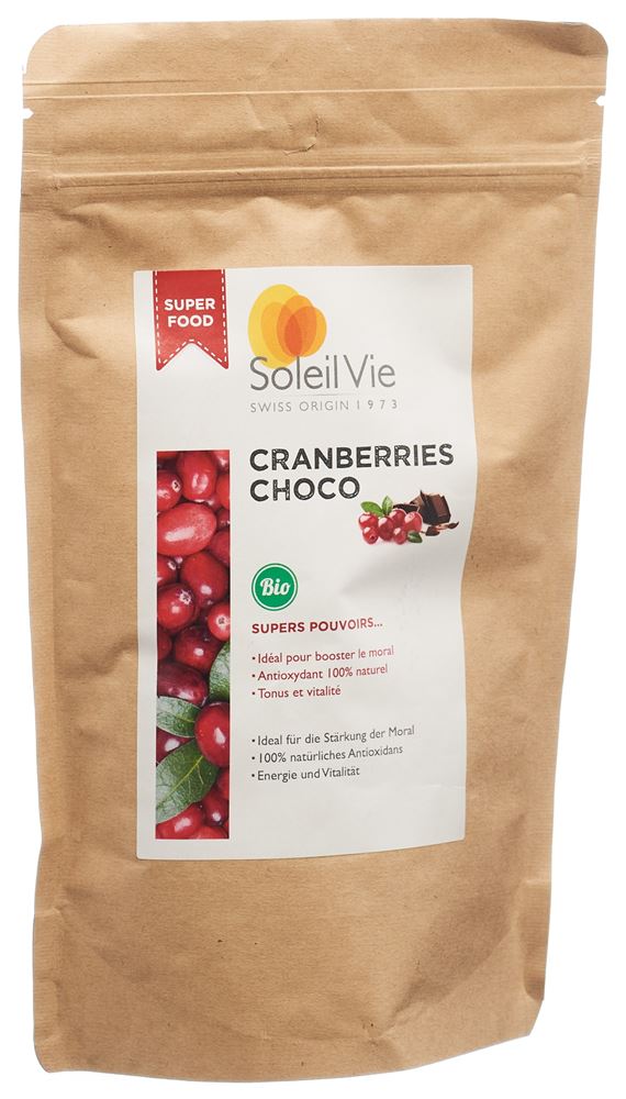 Image of Soleil Vie Cranberries Choco Bio 110 g
