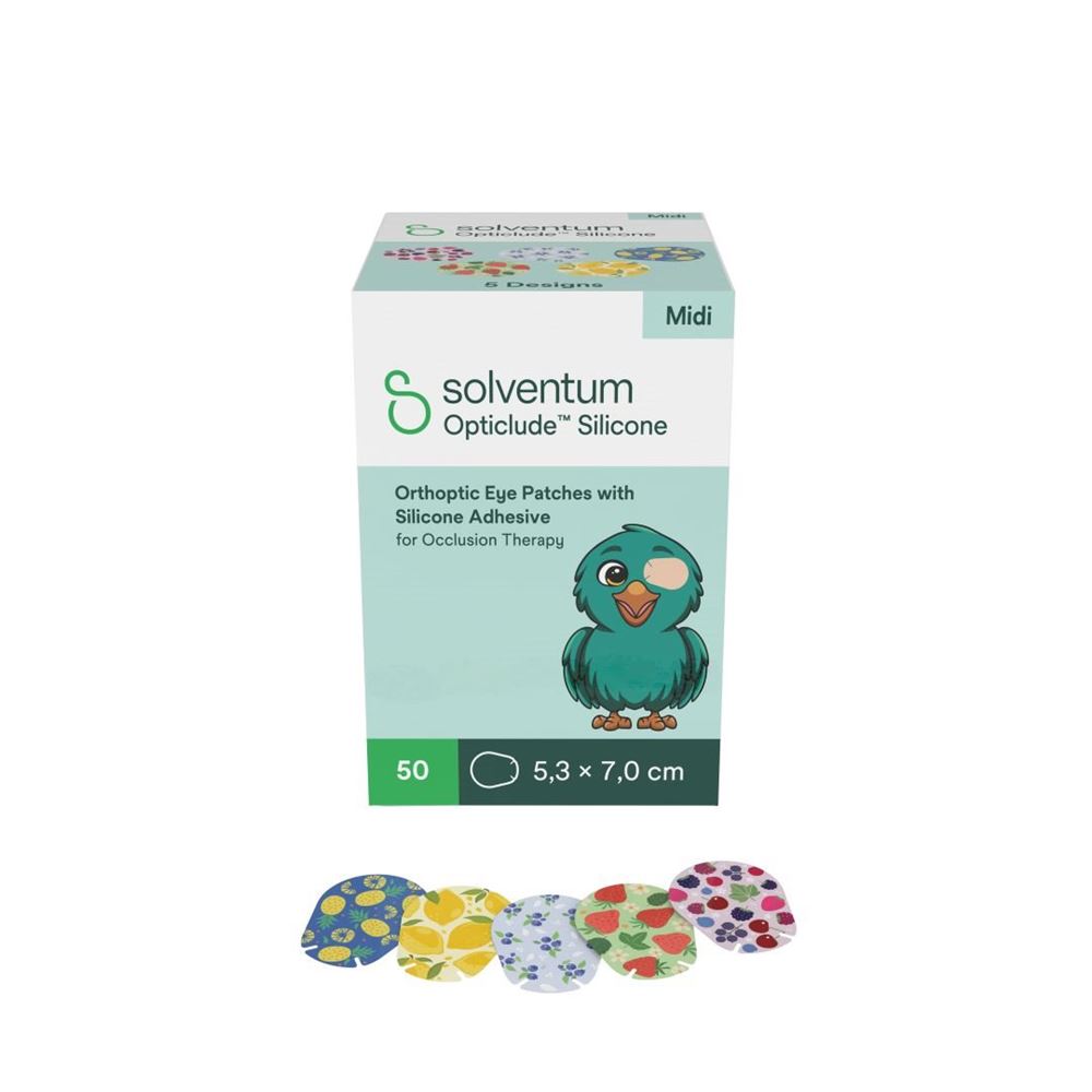 Solventum Opticlude Midi 5.3x7cm Silicone 2738Pg Box 50 Stk
