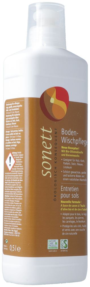 Sonett entretien pour sols pour surfaces avec vernis fl 500 ml
