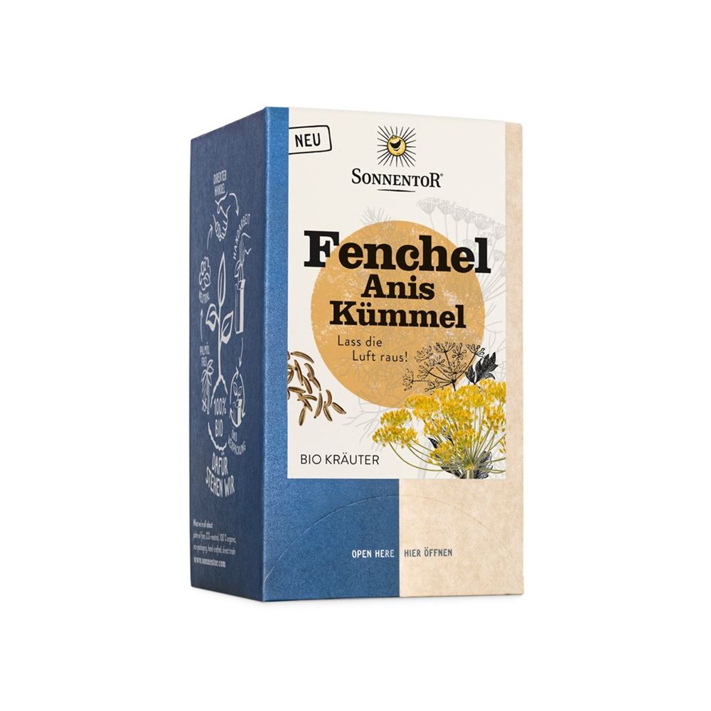 Image of Sonnentor Fenchel Anis Kümmel Tee BIO Btl 18 Stk
