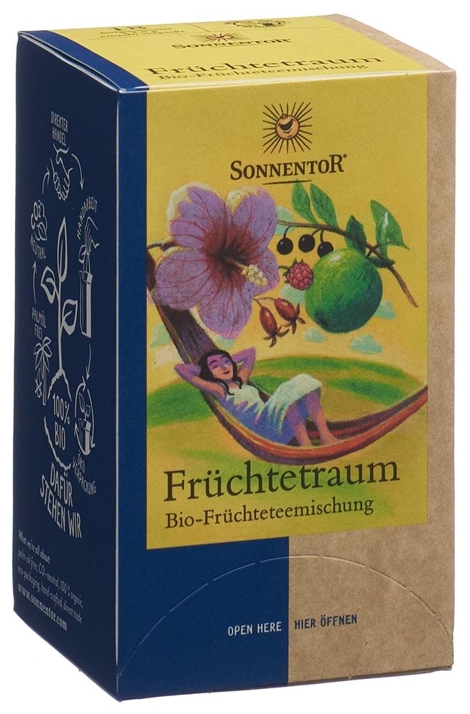 Sonnentor "Früchtetraum" Bio-Früchtetee, 18 Teebeutel