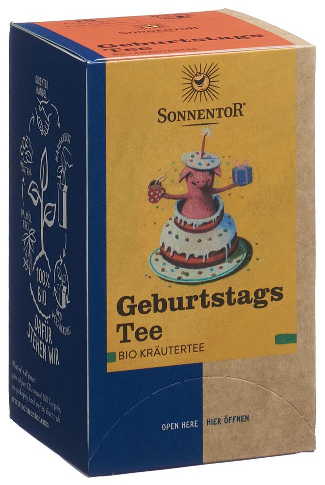 Sonnentor Geburtstagstee Doppelkammer BIO 18 x 1.5 g