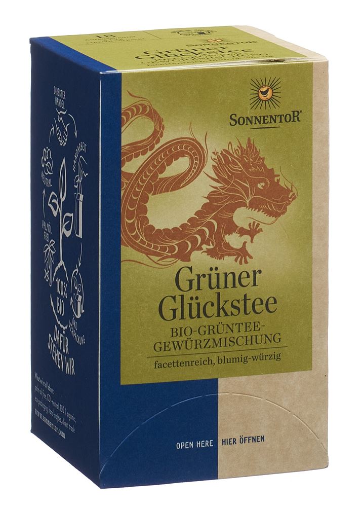 Image of Sonnentor Grüner Glückstee BIO Btl 18 Stk