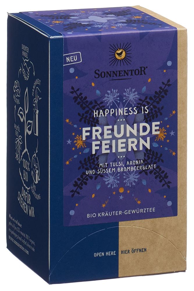Image of Sonnentor Happiness is Freunde feiern Tee BIO Btl 18 Stk