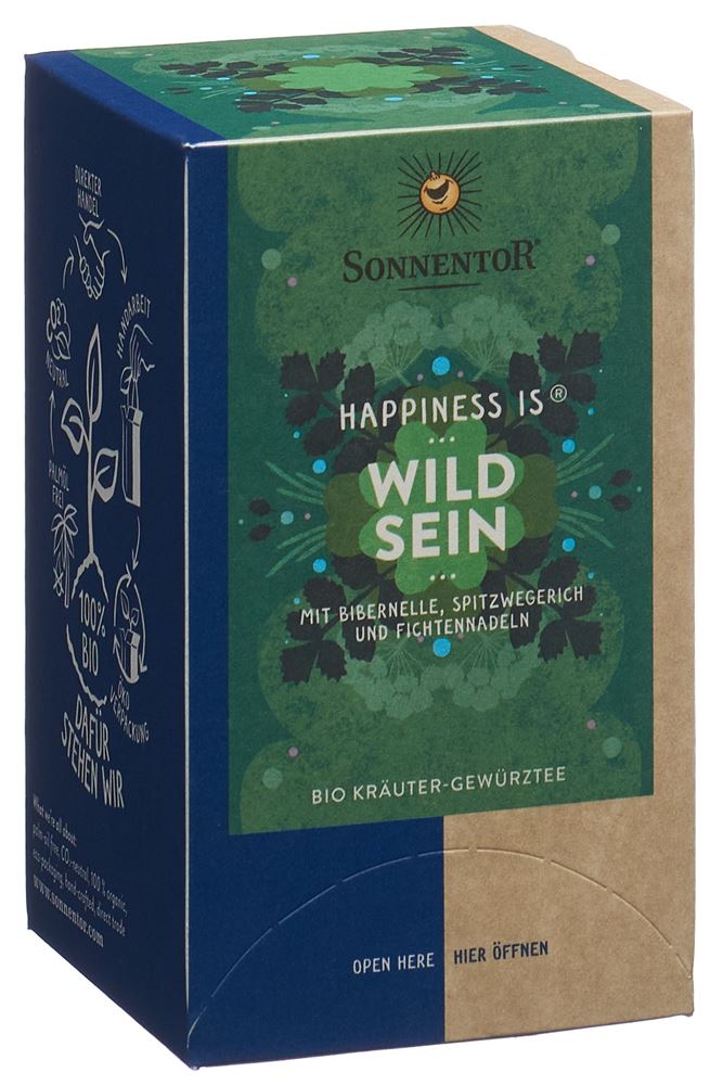 Image of Sonnentor Happiness is Wild sein Tee BIO Btl 18 Stk