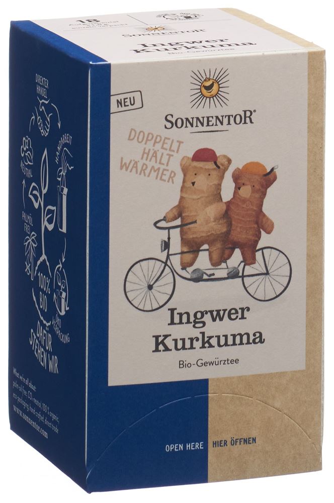 Image of Sonnentor Ingwer Kurkuma Tee BIO Btl 18 Stk