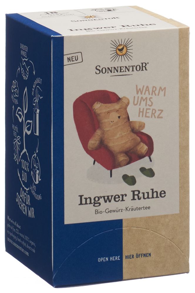 Image of Sonnentor Ingwer Ruhe Tee BIO Btl 18 Stk