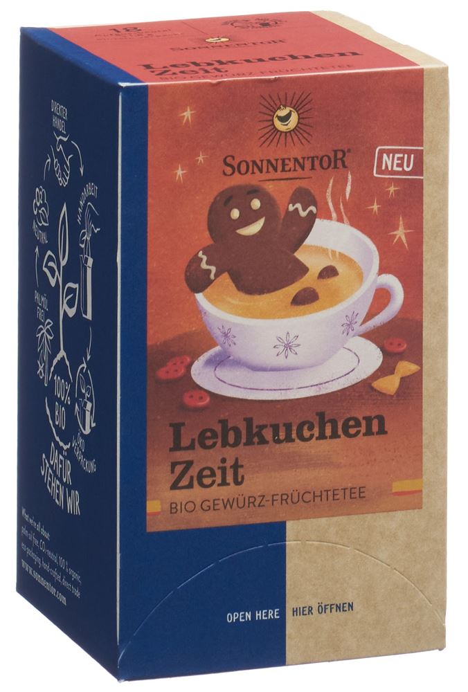 Image of Sonnentor Lebkuchen Zeit Tee BIO Btl 18 Stk