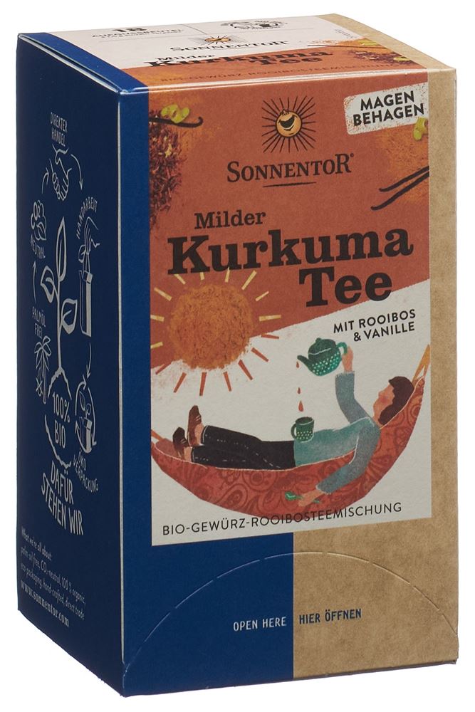Image of Sonnentor milder Kurkuma Tee BIO Btl 18 Stk