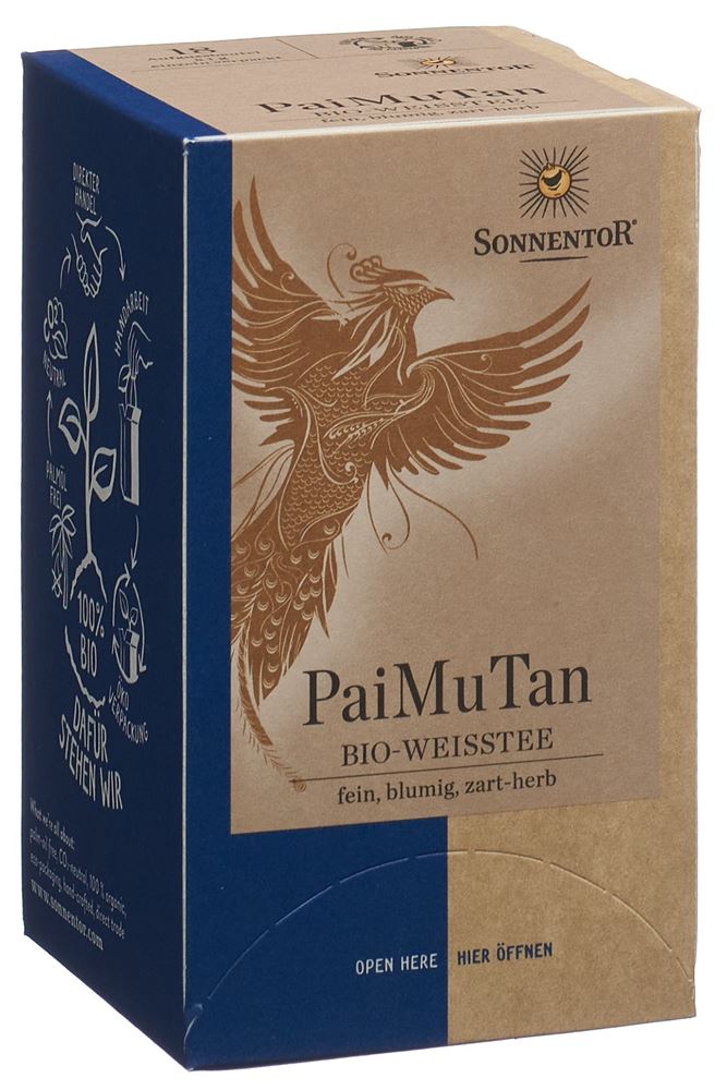 Sonnentor tè bianco Pai Mu Tan BIO bustine 18 pezzi