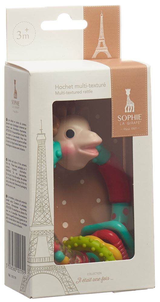 Sophie la girafe hochet multi texturé