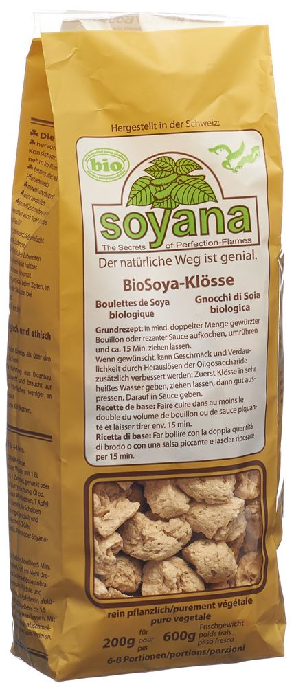 Image of Soyana Soya Eiweiss Klösse Bio naturfarben 200 g
