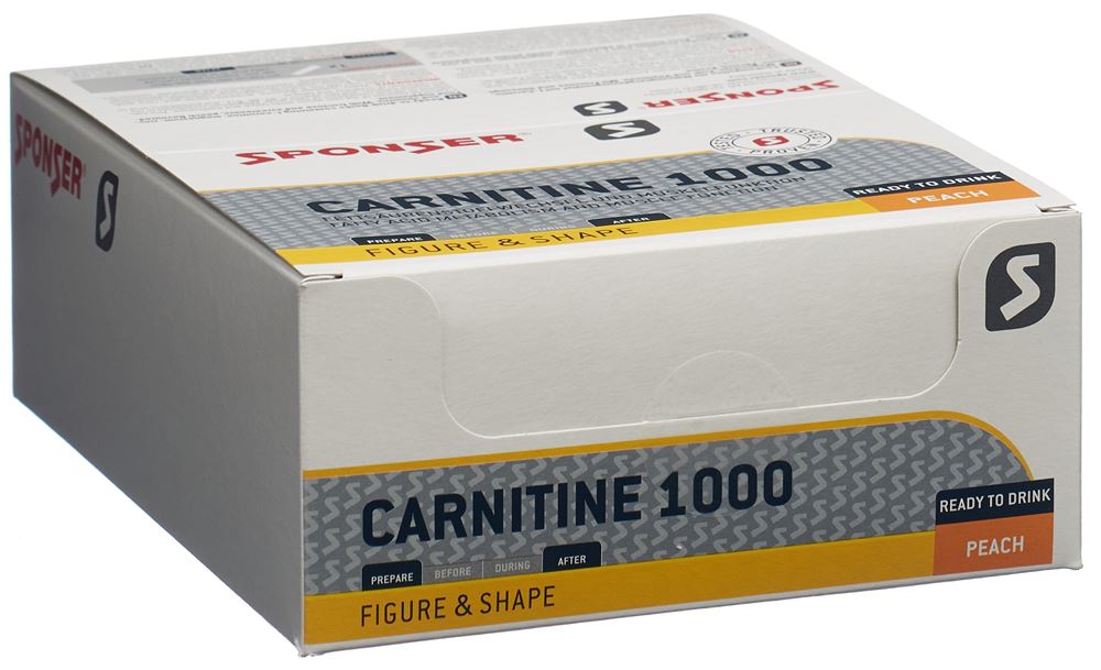 Sponser Carnitin 1000 Peach 30 Amp 25 ml | Sportlerernährung | Ernährung & Sport