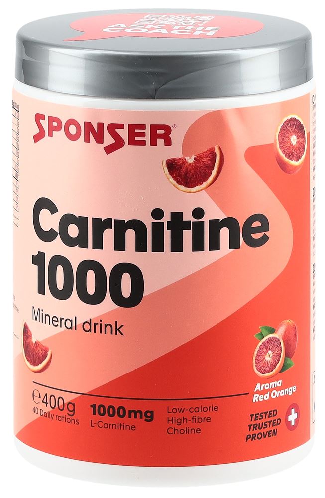 Sponser Carnitin 1000 Plv Red Orange 400 g