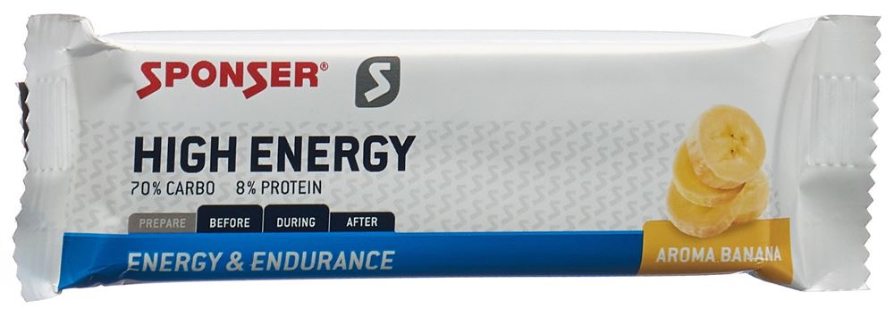 Sponser High Energy Banana 45 g | Sportlerernährung | Ernährung & Sport