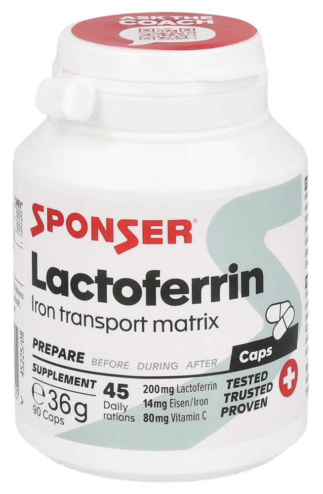 Sponser Lactoferrin Kaps Ds 90 Stk | Sportlerernährung | Ernährung & Sport