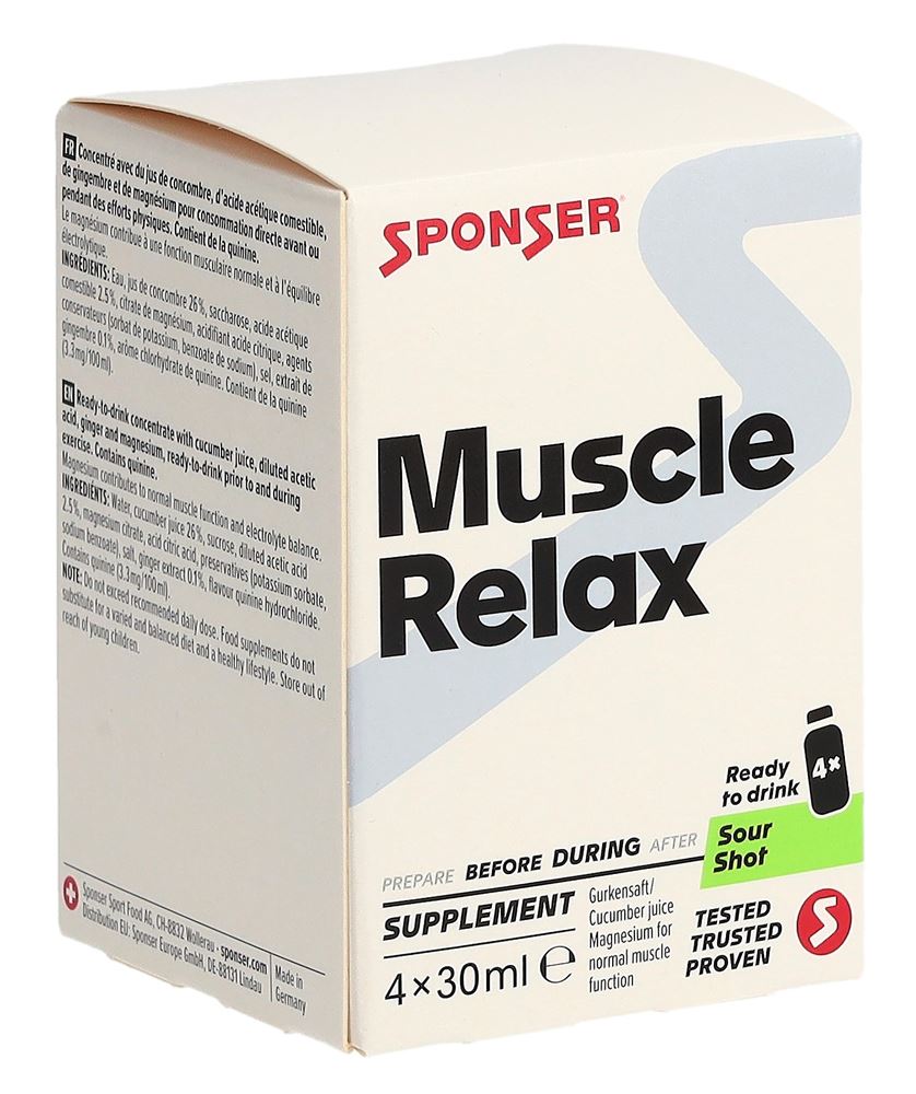 Energy Muscle Relax Sour Shot (4 x 30ml)