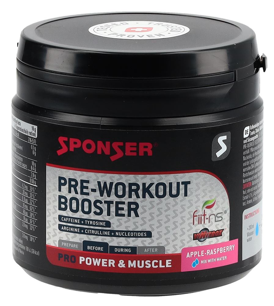 Image of Sponser Pre-Workout Booster Apple Raspberry Ds 256 g
