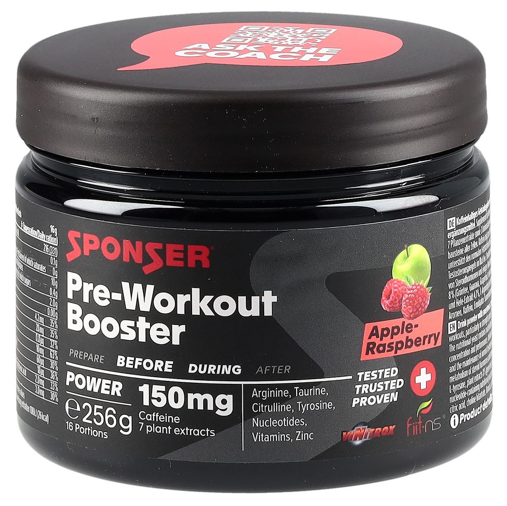 Sponser Pre-Workout Booster Apple Raspberry Ds 256 g