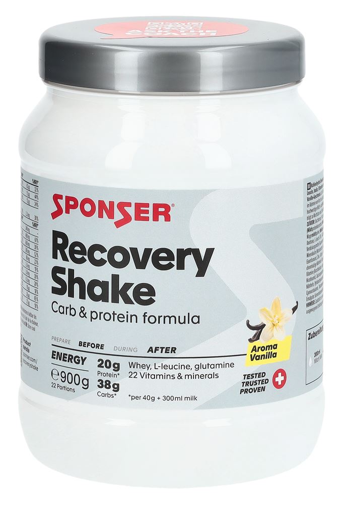 Sponser Recovery Shake Pulver Vanille Ds 900 g | Sportlerernährung | Ernährung & Sport