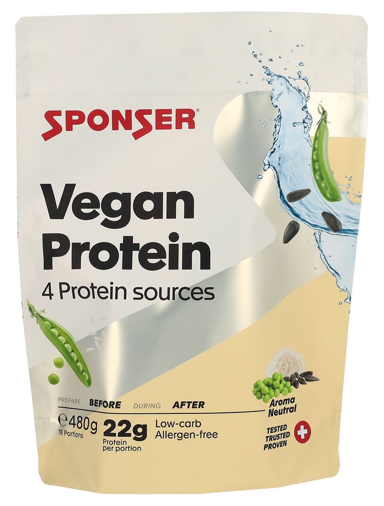 Sponser Vegan Protein Pure Btl 480 g