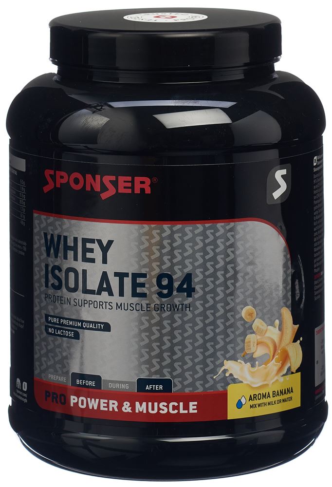 Sponser Whey Isolate 94 Banana Ds 850 g | Sportlerernährung | Ernährung & Sport