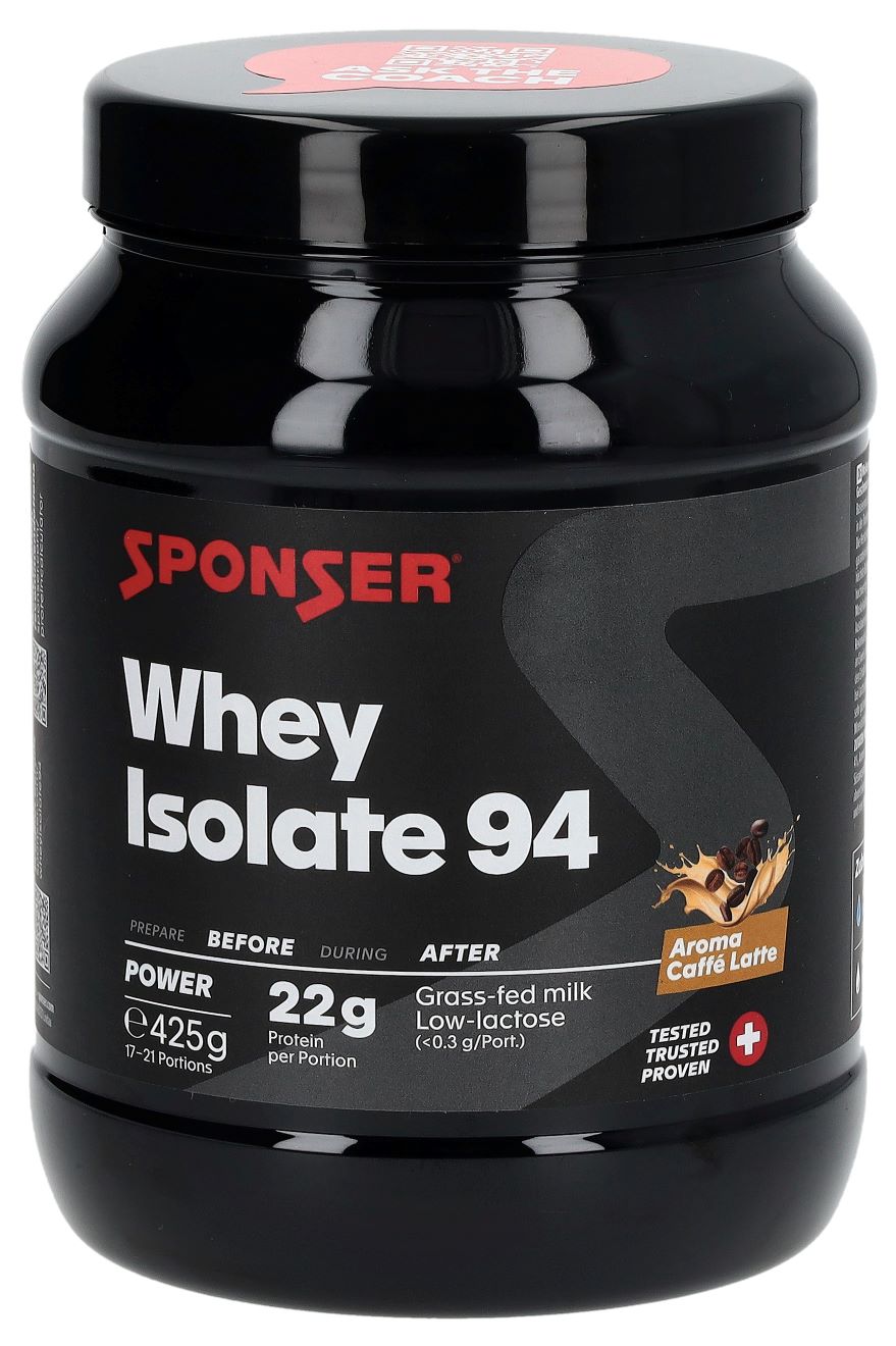 Sponser Whey Isolate 94 Caffe Latte bte 425 g Sponser Whey Isolate 94 Caffe Latte scatola 425 g