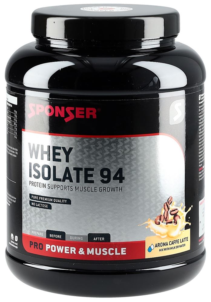 Sponser Whey Isolate 94 Caffe Latte Ds 850 g | Sportlerernährung | Ernährung & Sport