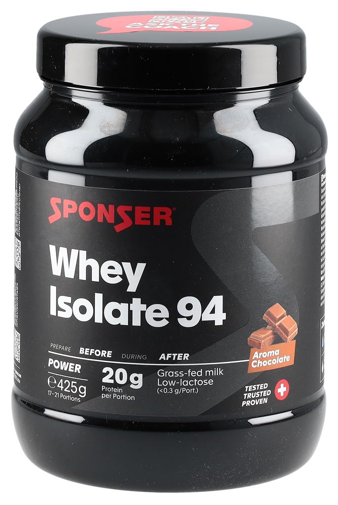 Sponser Whey Isolate 94 Chocolate Ds 425 g | Sportlerernährung | Ernährung & Sport
