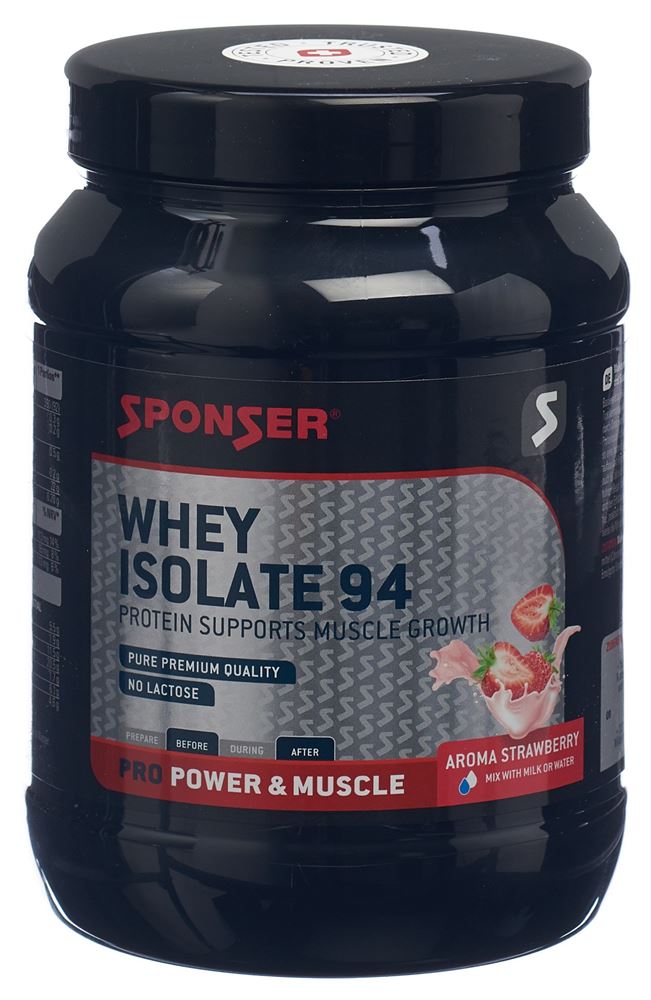 Sponser Whey Isolate 94 Strawberry Ds 425 g | Sportlerernährung | Ernährung & Sport