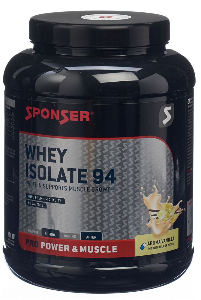 Sponser Whey Isolate 94 Vanilla Ds 850 g | Sportlerernährung | Ernährung & Sport