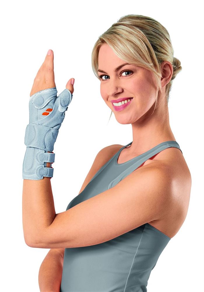 Image of Sporlastic Manu Hit Pollex S 15-17cm links platinum