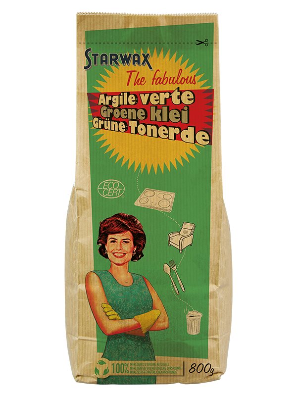 Starwax the fabulous argile verte sach 800 g