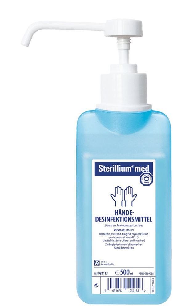Sterillium med désinfectant des mains avec pompe CH 500 ml