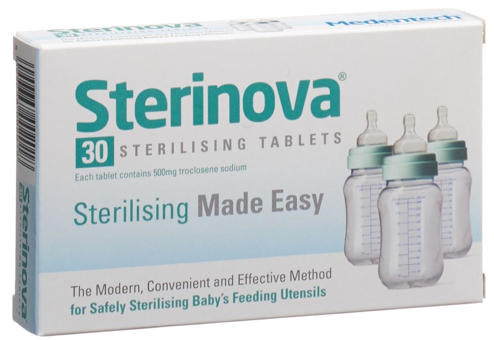Sterinova disinfettante per superfici a contatto con derrate alimentari e alimenti per animali Compresse rivestite 500 mg 30 pezzi