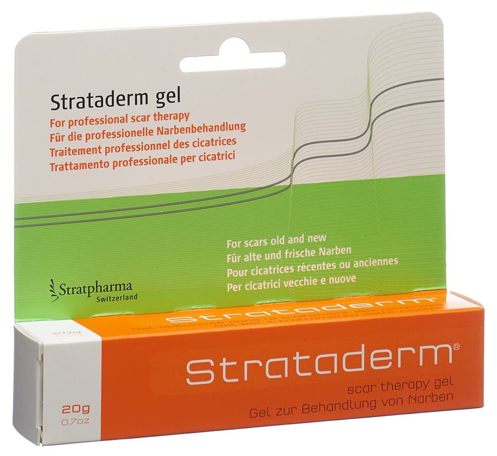 Strataderm gel de silicone pour le traitement des cicatrices nouvelles et anciennes tb 20 g