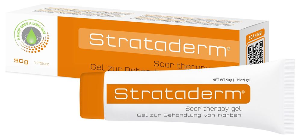 Strataderm gel de silicone pour le traitement des cicatrices nouvelles et anciennes tb 50 g