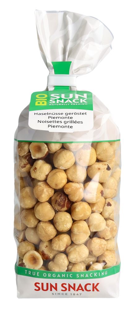 Sun Snack Haselnusskerne Piemonteser blanchiert geröstet BIO 225 g