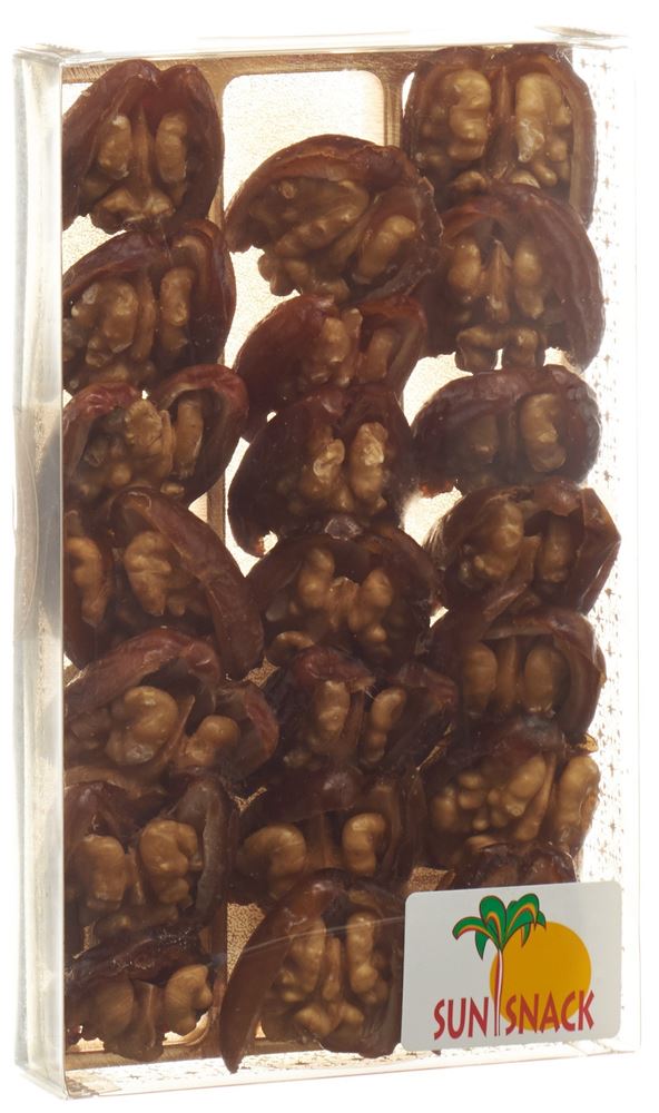 Sun Snack dattes avec noix en 3 rangées Pet 200 g