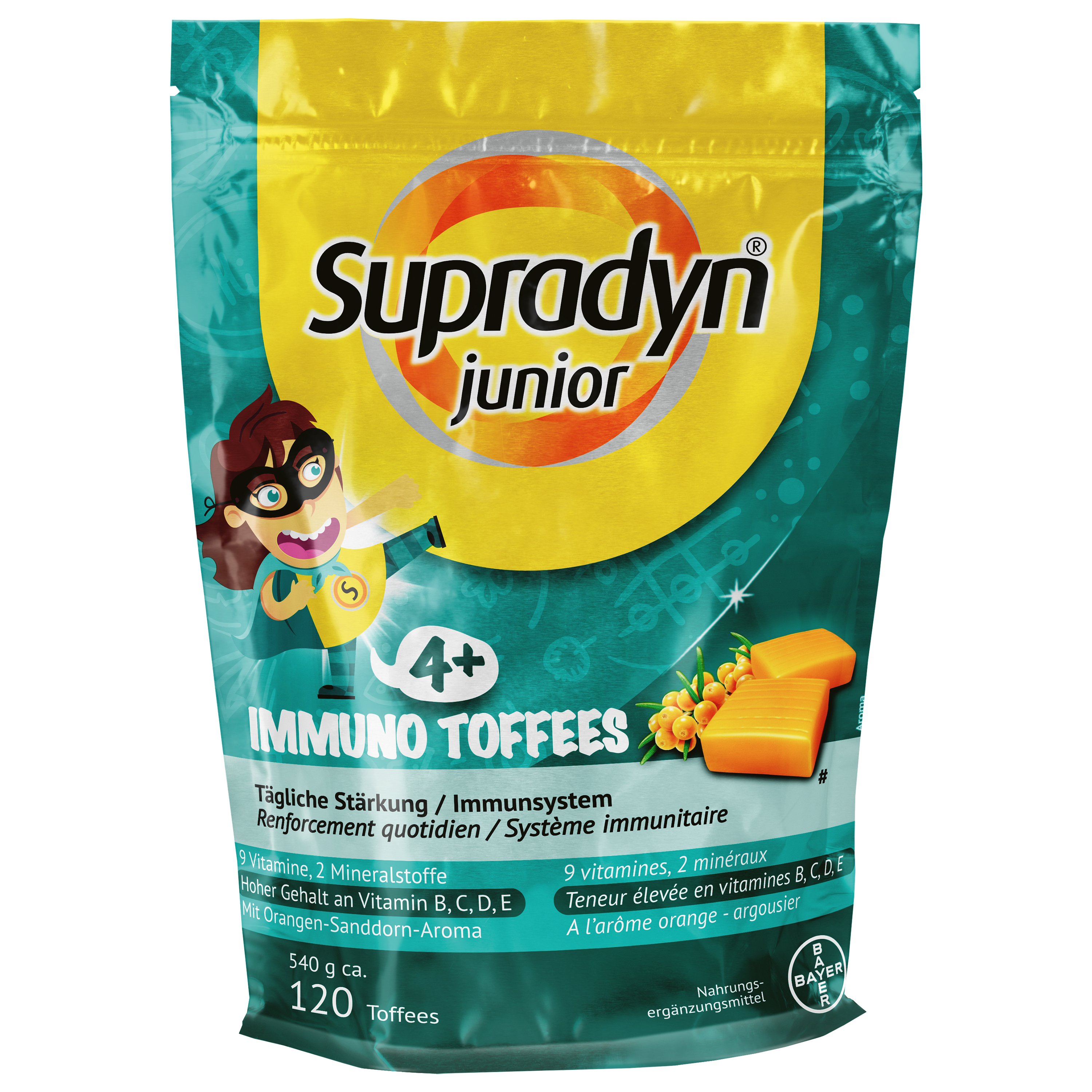Supradyn junior immuno Toffees Btl 120 Stk | Nahrungsergänzung | Vitamine & Prävention