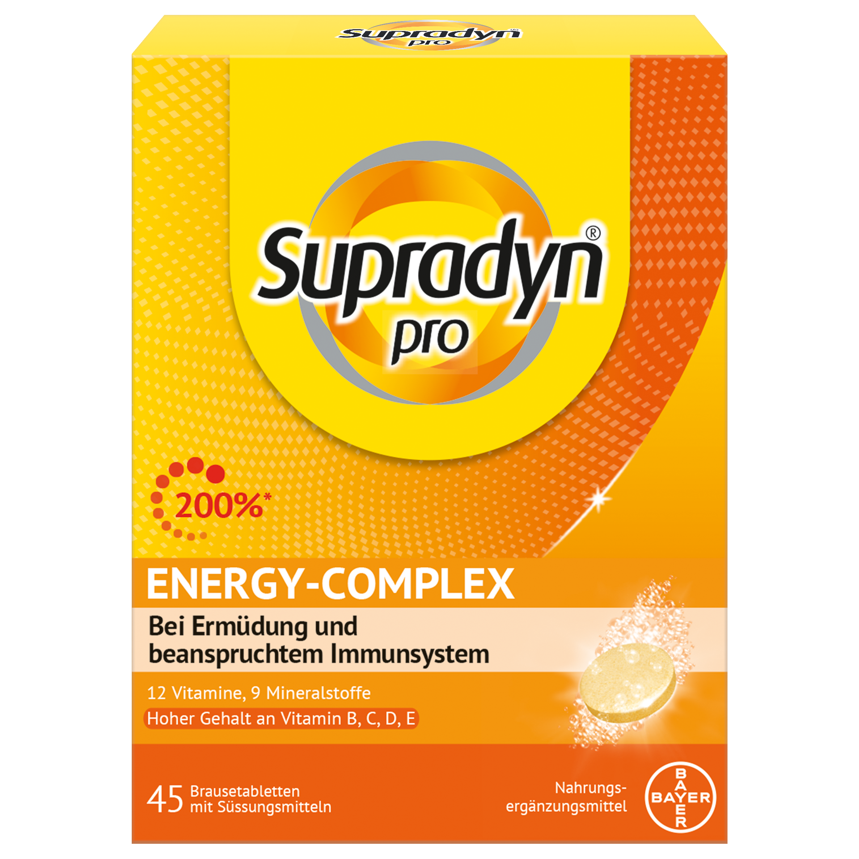 Supradyn pro energy-complex Brausetabl 45 Stk | Nahrungsergänzung | Vitamine & Prävention